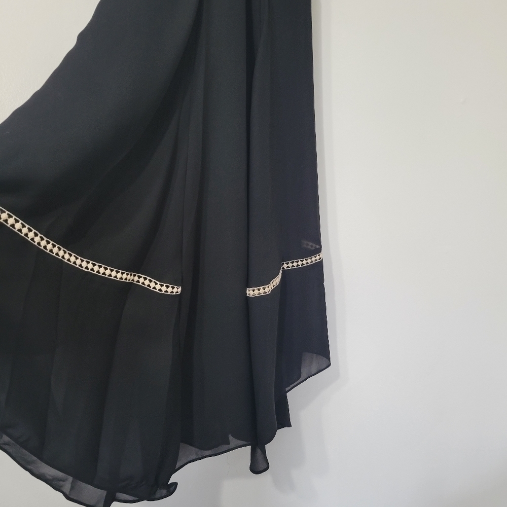 Parker Ruched Eyelet Asymmetrical Sheath Dress in Black Size XS - Picture 13 of 13